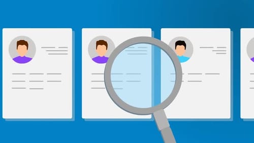 HR Team Looks At Resume for Choosing Candidate