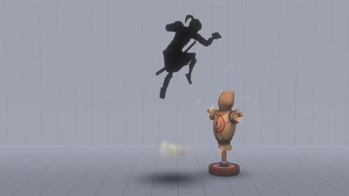 3D Fighting in a Room : Dummy Training Video