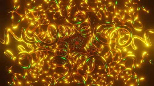Disco Strobe Lights in Neon Pulse Within This VJ Loop