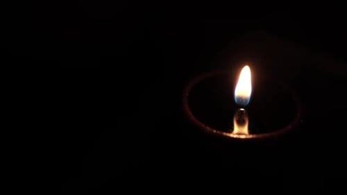 Candle light in the dark