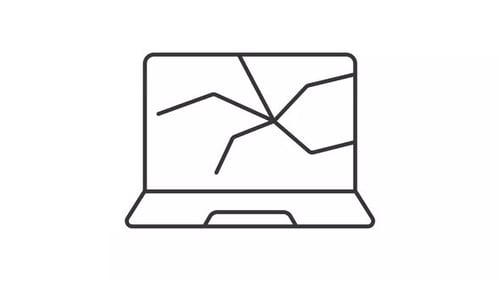 Animated Line Icons for Device Issues and Restriction Warnings