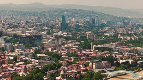 Scenic View of Central Tbilisi
