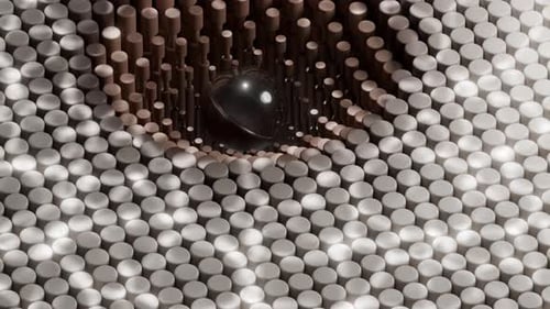 Wavy Geometric 3d Loop Animation