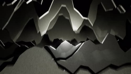 Silver Rocky Cave Background Loop Animation in 4K