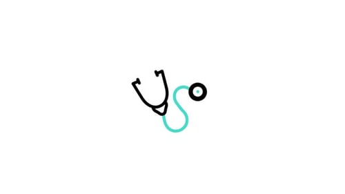 Animated Stethoscope Line Art for Medical Content