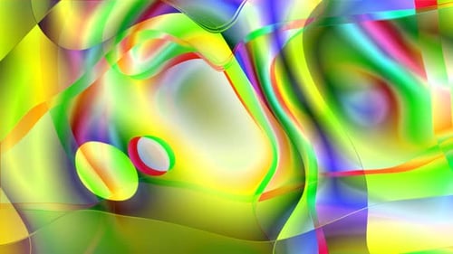 Psychedelic Abstract Wavy Lines Colorful Motion Background