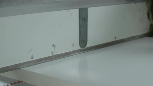 Machine Blade Slicing White Material