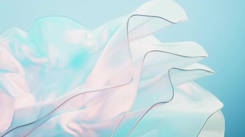 Flowing gradient transparent multilayer glass background