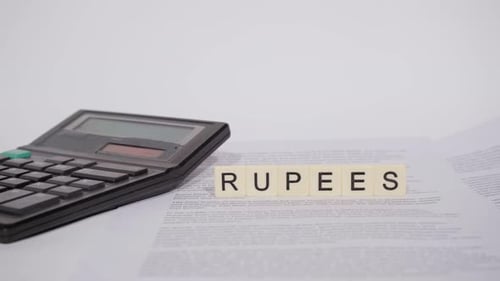 Word RUPEES on scrabble