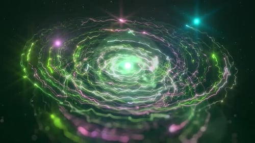Futuristic Abstract Energy Swirl Motion Background