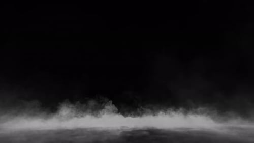 Rising White Ground Fog Overlay Atmospheric Effect