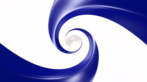 White and Blue Two Colors Tunnel Background, Loop