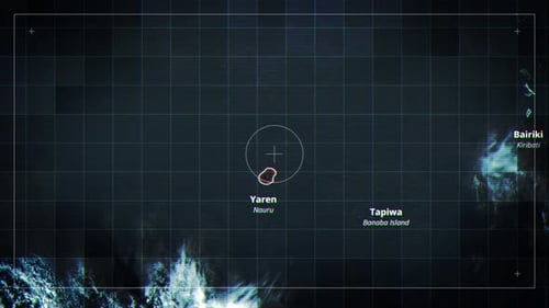 Location Tracker Glitch Reveal Animation