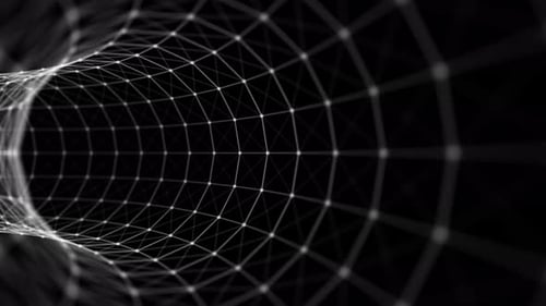 Simple Plexus Tube Tunnel Background 4 K 60 Fps