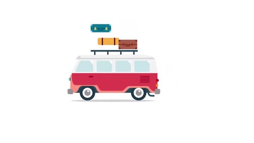 Traveling Car With Bag | including alpha