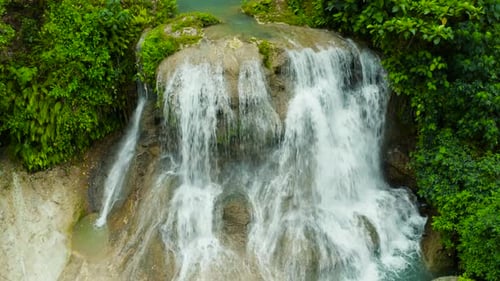 Beautiful Tropical Waterfall Philippines Cebu