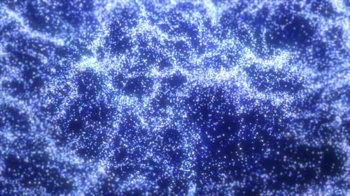 Abstract Blue Particle Wave Background Loop
