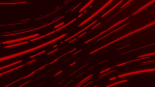 Abstract Red Glowing Lines Futuristic Motion Background