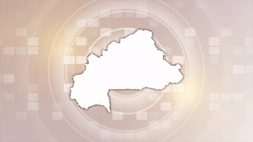 Digital Country Map Outline Drawing Reveal Animation