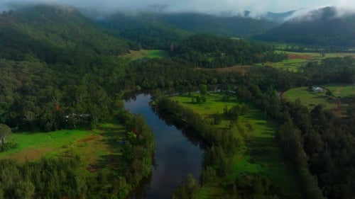 Lower Mangrove Hawkesbury River Creek NSW Sydney Blue Mountains Australia aerial drone Spring Summer