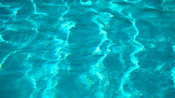 Vibration of Blue Waves on the Surface of Water in a Swimming Pool ...
