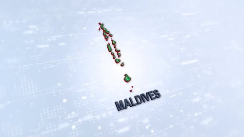 Mapa das Maldivas