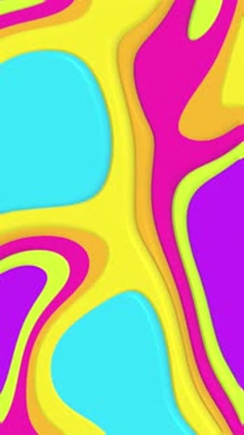 Vibrant Abstract Fluid Wavy Shapes Background