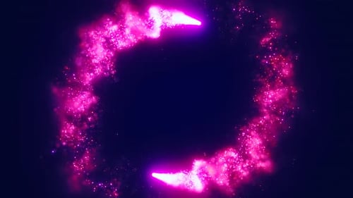 Abstract Particle Ring Logo Reveal Animation