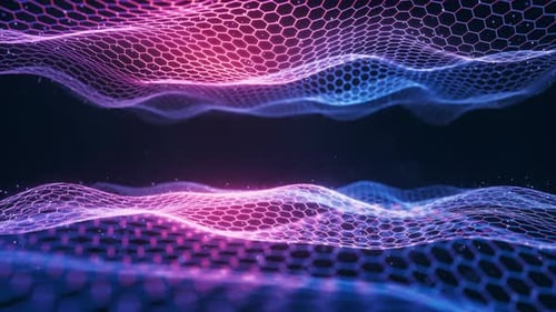 Digital hexagonal graphic background