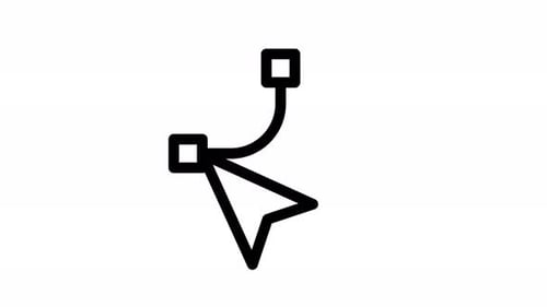 animación de iconos de línea vectorial