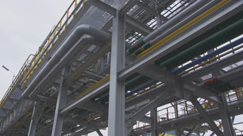 Gas Pipeline with Technical Grounds and Workshop