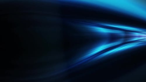 Fluid Blue Light Streaks Abstract Motion Background