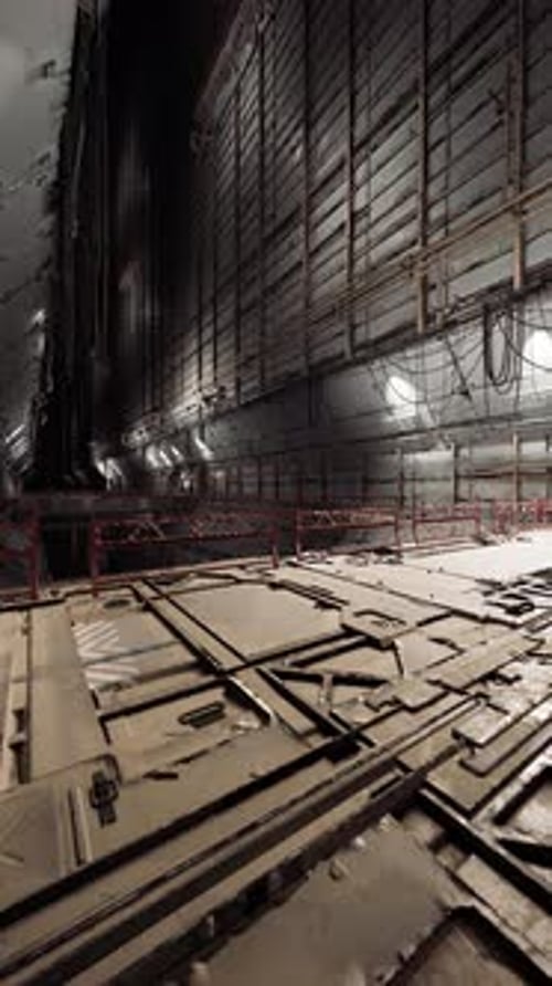 Futuristic Sci-Fi Ship Interior 3D Animation Loop