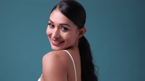 Young Woman Posing in Tank Top