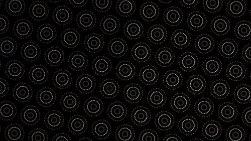 Abstract background moving stripes and flashing with shining light dots. Animation with circles