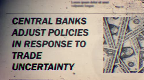 Retro Newspaper Glitch Headline and Money Reveal