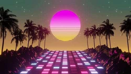 80s Dance Floor 01 4k