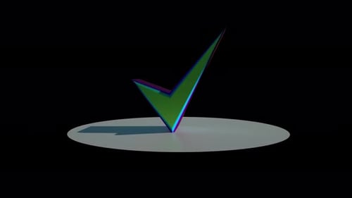 Kreuz zu Häkchen, Häkchen, Nein zu Ja, 3D-Video 4K