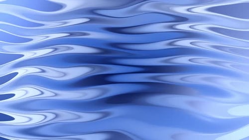 Abstract Blue Liquid Waves Flowing Motion Background