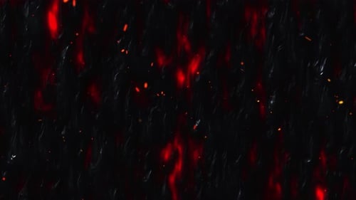 Dynamic Abstract Fiery Background with Sparks