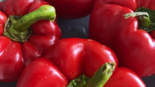 Top View Of Red Pepper On A Plate