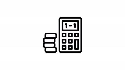 Calculator Accounting Finance Animated Icon