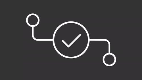 Weiße Animation zur Systemüberprüfung