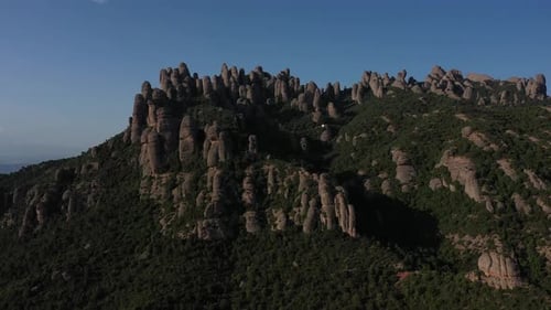Montserrat Mountain in Catalonia, Spain.