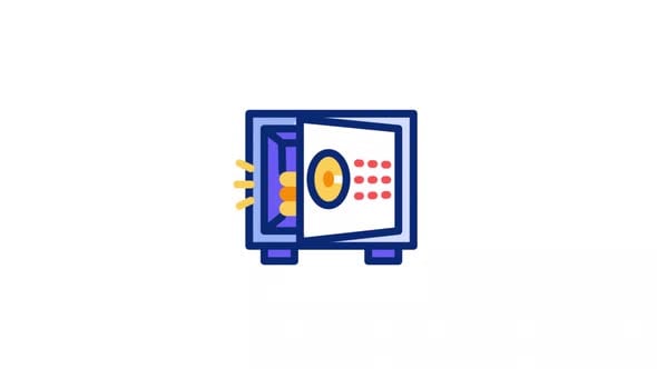 Safe box Animated Icons, Elements Motion Graphics ft. abstract ...