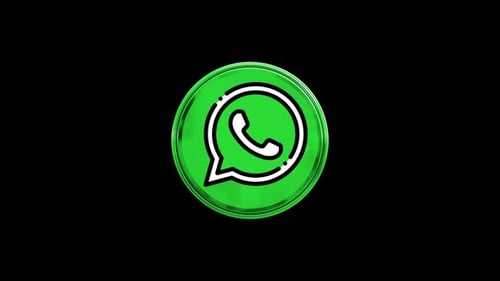 Whatsapp 3D Circle Icon Loop Animation