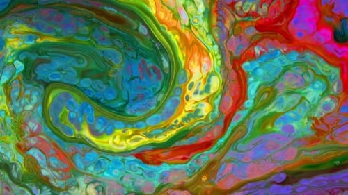 Abstract Colorful Ink Movements Spreads On Water Texture 714