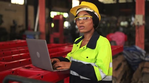 Mechanical Maintenance Engineer Repairing Engine Machine at Factory