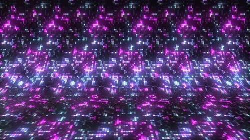 Bright Blue and Purple Glitter