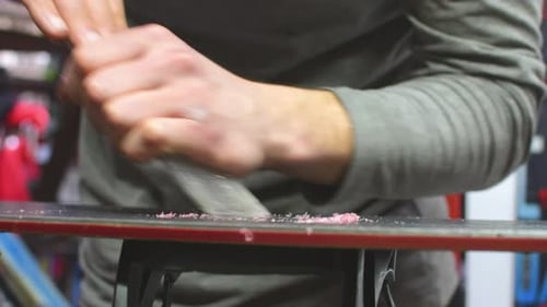 Removing Wax From Snowboard Base